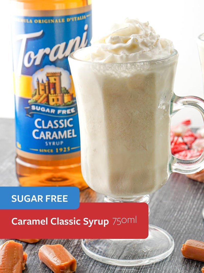 Torani Sugar Free Classic Caramel Syrup - 750ml - Image 2